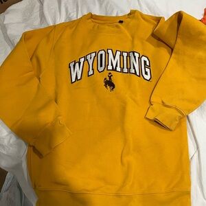 Wyoming Crewneck Sweater Crewneck Sweatshirt Yellow CI Sport College